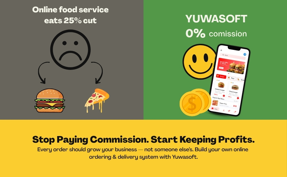 Escape the 25% Commission Trap: Build Your Own Food Delivery Empire with Yuwasoft