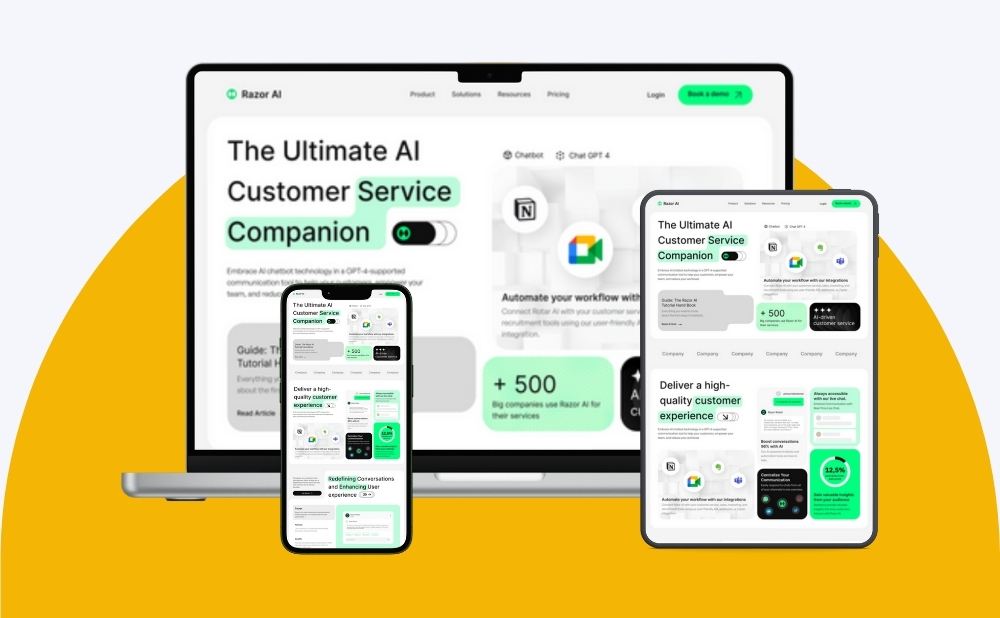 Razor AI Chat Interface